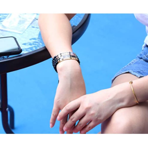 Blood Thinner Natural Stone Beaded Medical ID - Picture 5 of 7